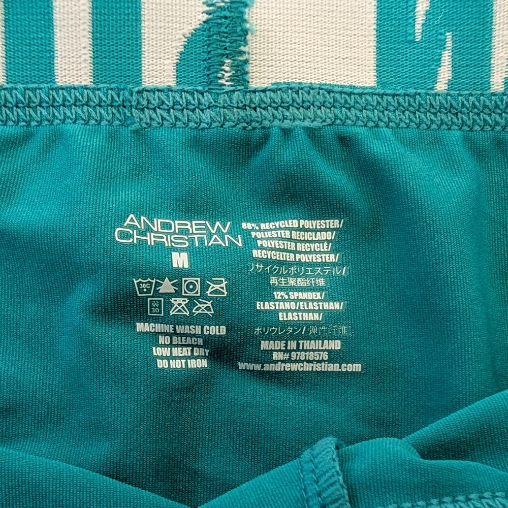 Andrew Christian Teal Briefs - Picture 3 of 3